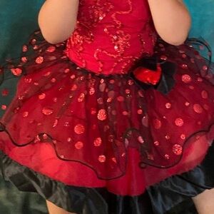 Red and Black Kids Costume